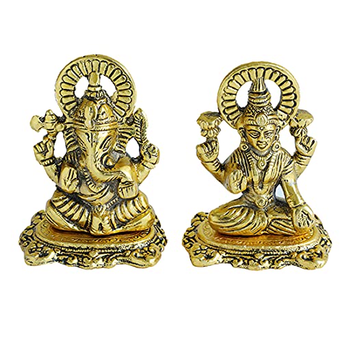 Aditri Creation Laxmi Ganesh Statue Ganesh Laxmi Statue/Indischer Lord Ganesha Laxmi Murti für Puja Home Temple Mandir von Aditri Creation