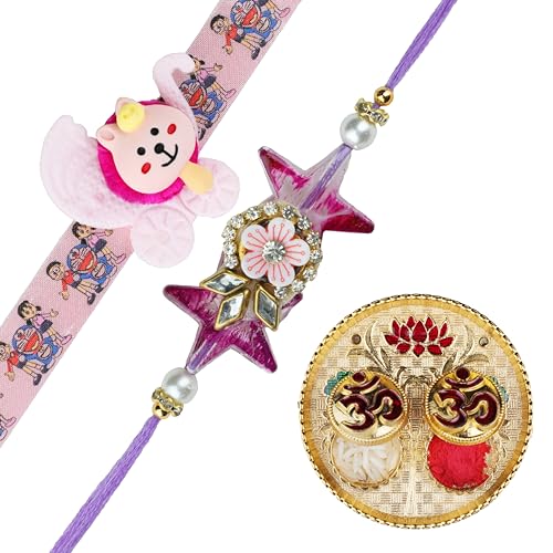 Rakhi for Brother Set of 2 Rakhi for Bhai Bhaiya Veera Rakhi Dora for Raksha Bandhan Gift Pack with Tilak Holder Copra Golden Om Kumkum Platter for Pooja Traditional Festival Rakhi Rakhi for Brother Set of 2 Rakhi for Bhai Bhaiya Veera Rakhi Dora for Raksha Bandhan Gift Pack with Tilak Holder Copra Golden Om Kumkum Platter for Pooja Traditional Festival Rakhi von Aditri Creation