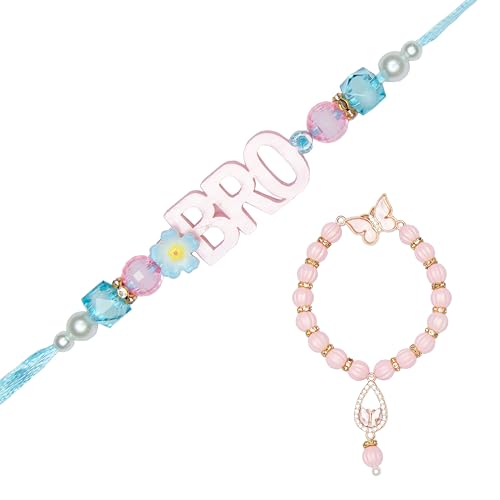 Set of 2 Rakhi for Brother Rakhi Thread Bracelets for Bhai Bhabhi Bhaiya and Bhatiji veera Raksha Bandhan Rakhi Set Dora Bracelet Kalwa with Gift Pack for Brother Sister Indian Traditional Festival von Aditri Creation