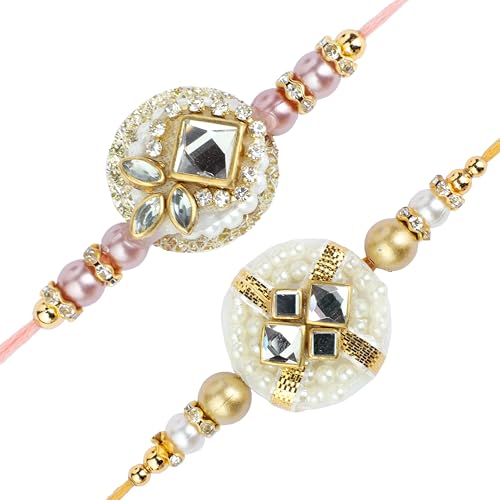 Set of 2 Rakhi for Brother Rakhi Thread Bracelets for Bhai Bhabhi Bhaiya veera Raksha Bandhan Rakhi Set Dora with Rakhi Card gift Pack for Brother Sister Indian Traditional Raksha Bandhan Festival von Aditri Creation