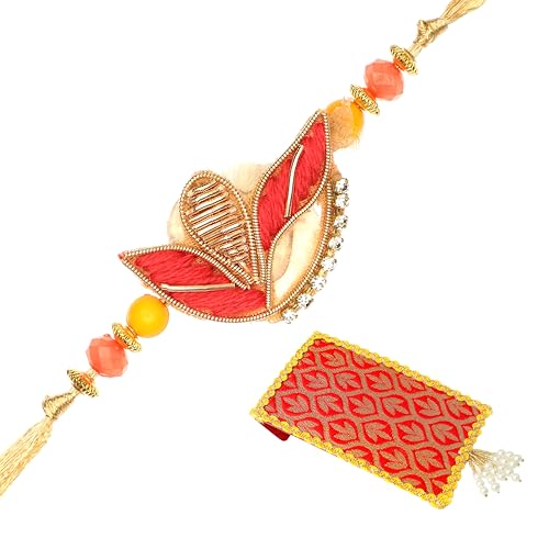 Single Rakhi for Brother Rakhi Thread for Bhai Bhabhi Bhaiya and Raksha Bandhan Design Rakhi Set Dora Bracelet with Gift Pack in Red Bag for Brother Sister Indian Traditional Festival von Aditri Creation