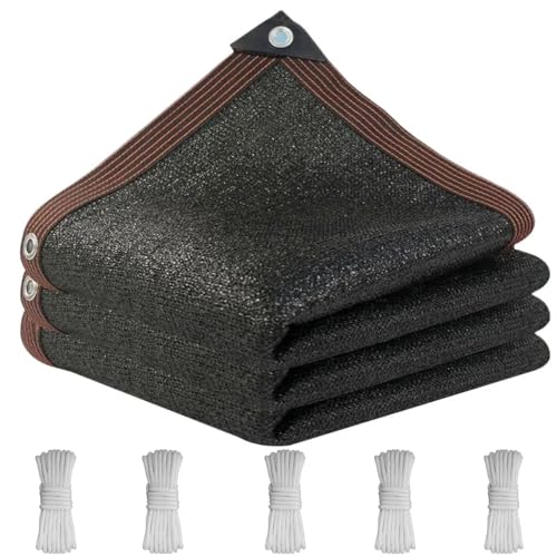 Sonnensegel Mehrere Größenoptionen Pergola Markise Outdoor Sonnenschutz Schattensegel Inkl Befestigungsseile Verstellbar Schattenabdeckung UV Schutz Für Balkon Garten (Black,400 * 600cm) von Adius