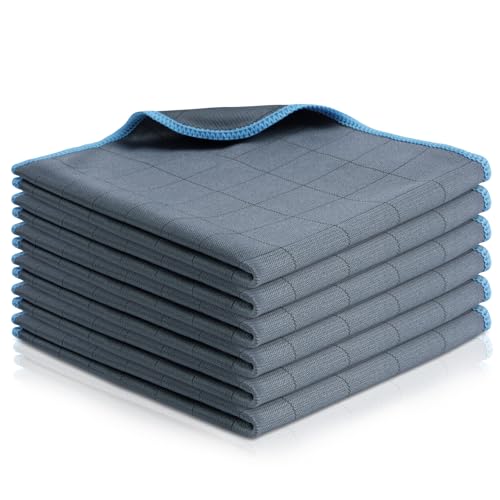 Adiwo Carbon Tücher Fensterputztücher, Thickened Magic Cleaning Cloth, Mikrofasertücher Glastücher Fenstertuch, Lint Free für Küche, Fenster, Glas, Bad, Auto, Himmelblau, 6 Stück, 30x40cm Adiwo Carbon Tücher Fensterputztücher, Thickened Magic Cleaning Cloth, Mikrofasertücher Glastücher Fenstertuch, Lint Free für Küche, Fenster, Glas, Bad, Auto, Himmelblau, 6 Stück, 30x40cm von Adiwo