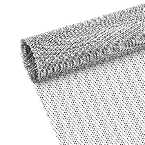 Adiwo Drahtgitter Feinmaschig, 304 Edelstahl Drahtgewebe Wire Mesh 20 Mesh Edelstahlgewebe Kaninchendraht Hühnerzaun Drahtgeflecht Drahtgitter Edelstahl Maschendraht Nagetier Mesh 200 cm x 30 cm von Adiwo