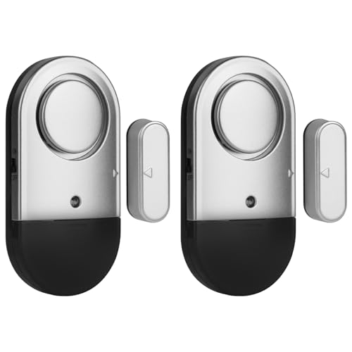 Adiwo Türalarm Fensteralarm, 2 Stück Fensteralarm Einbruchschutz Türalarmsensor, Sicherheit zu Hause gegen Diebstahl, für Ihr Zuhause, Kindersicherheit, Ladensicherheit Einbruchalarm Alarmsystem von Adiwo