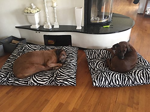 Hundebett Komfort von Kühnemuth (Zebra schwar-beige) von Adlatus-Kühnemuth
