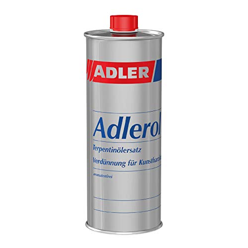 ADLER Adlerol - 1 L - Profi Pinselreiniger aromatenfrei, auch als Terpentinersatz bei Ölfarben und Verdünnung für Kunstharzlacke bestens geeignet ADLER Adlerol - 1 L - Profi Pinselreiniger aromatenfrei, auch als Terpentinersatz bei Ölfarben und Verdünnung für Kunstharzlacke bestens geeignet von ADLER