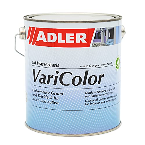 ADLER Varicolor 2in1 Acryl Buntlack für Innen und Außen - 2,5 l Farblos Matt Farblos - Wetterfester Lack und Grundierung - matt von ADLER