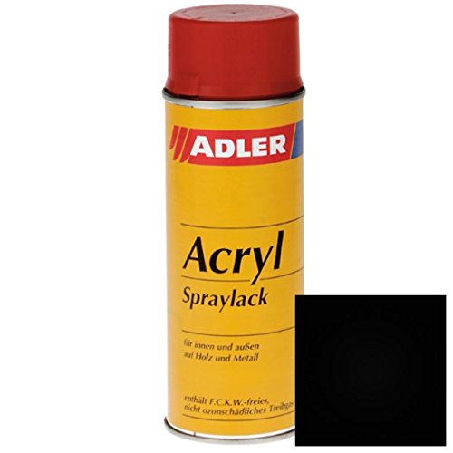 Acryl-Spraylack 400ml Schwarz matt Sprühlack Acryl Lackspray von ADLER