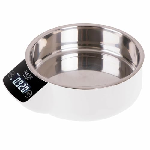 ADLER Küchenwaage mit Schüssel - Maximale Kapazität 5kg, Misst das Volumen von Wasser und Milch von ADLER