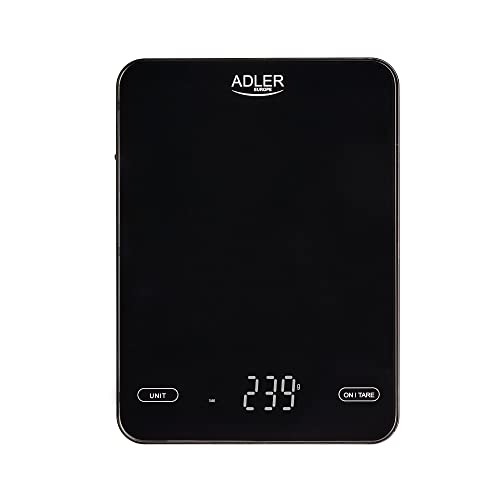 Adler AD 3177b Küchenwaage, 10 kg, USB-Ladegerät von ADLER