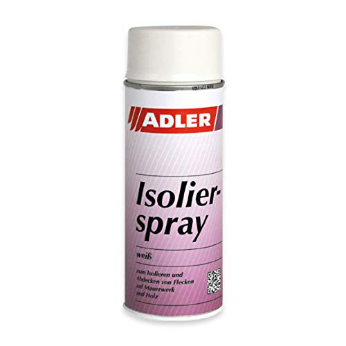 ADLER Isolierspray 400ml Weiß - Universelle, weisse Isolierfarbe für Flecken - Fleckenblocker von ADLER