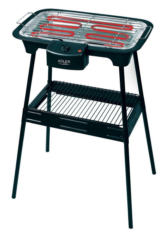 Adler Kontaktgrill AD 6602 Elektrogrill Stand- und Tischgrill 2in1 von Adler