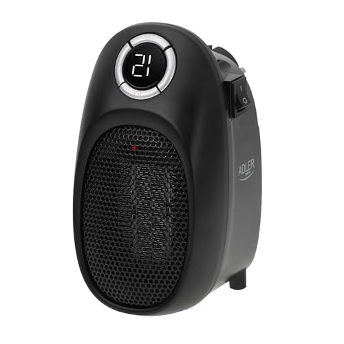 ADLER Ceramic Fan Heater, Max Power 3000W, Robustes Metallgehäuse, grau von ADLER