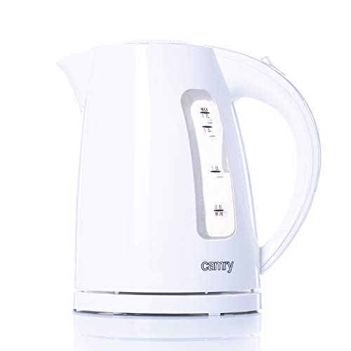 CAMRY CR 1255 W Elektrischer Wasserkocher, Kunststoff, Weiß von CAMRY