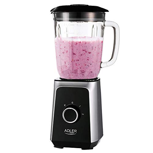 ADLER Leistungsstarker Glas-Mixer, 1000 W, 1,5 l Fassungsvermögen, rutschfeste Füße von ADLER