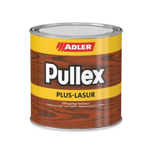 ADLER Pullex Plus-Lasur - Holzlasur Außen Farblos - Universell einsetzbare & aromatenfreie Holzschutzlasur als perfekter UV- & Wetterschutz - 750 ml Weide/Braun von ADLER