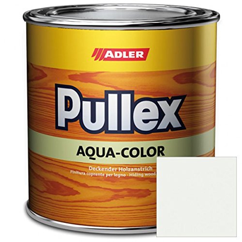 Wetterschutzfarbe RAL 9016 Verkehrsweiß Pullex Aqua-Color für Holz außen von ADLER