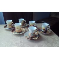 Elite France Limoges Tee Set Für Sechs, Werke, Bawo Und Dotter Frankreich Handbemaltes von AdmirasTreasure