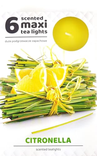 Anti-Insekten Teelichter MAXI Lemon Kerzen Teelicht Duftkerzen von Admit