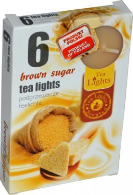 Teelicht 6 Teelichter Duftkerzen Brauner Zucker von Admit
