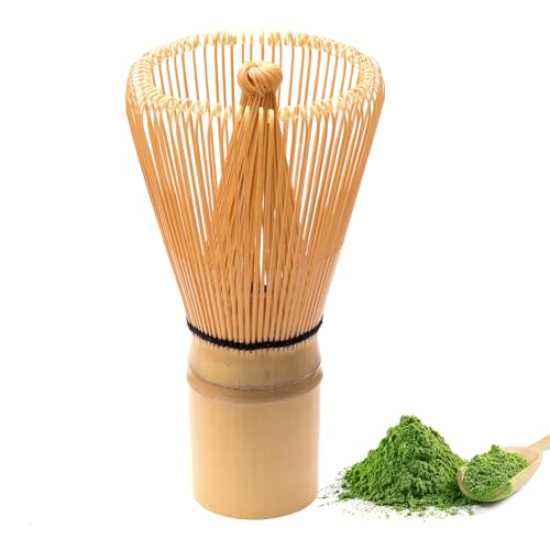 1 Stück Matcha-Schneebesen, Handcrafted Traditionelle Matcha Whisk mit 100 Borsten, Nachhaltig und Handgefertigt Japanische Bambus Besen Chasen zum Herstellen und Rühren von Matcha von Admygo