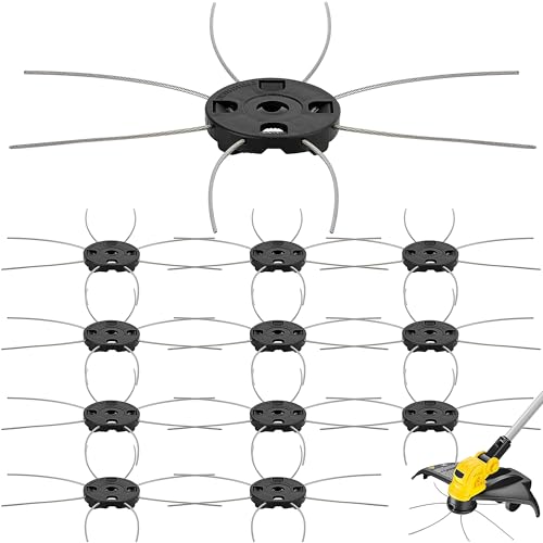 Adnee 12 Stück 8 Rasentrimmer Ersatzklingen Stahldraht Elektrischer Unkrautschneider Headline Trimmer Kopf Unkrautvernichter Aufsatz für Akku-Rasentrimmer Unkrautschneider Adnee 12 Stück 8 Rasentrimmer Ersatzklingen Stahldraht Elektrischer Unkrautschneider Headline Trimmer Kopf Unkrautvernichter Aufsatz für Akku-Rasentrimmer Unkrautschneider von Adnee