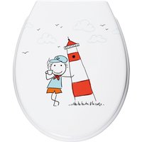 ADOB WC-Sitz "Leuchturm", Absenkautomatik, zur Reinigung abnehmbar von Adob