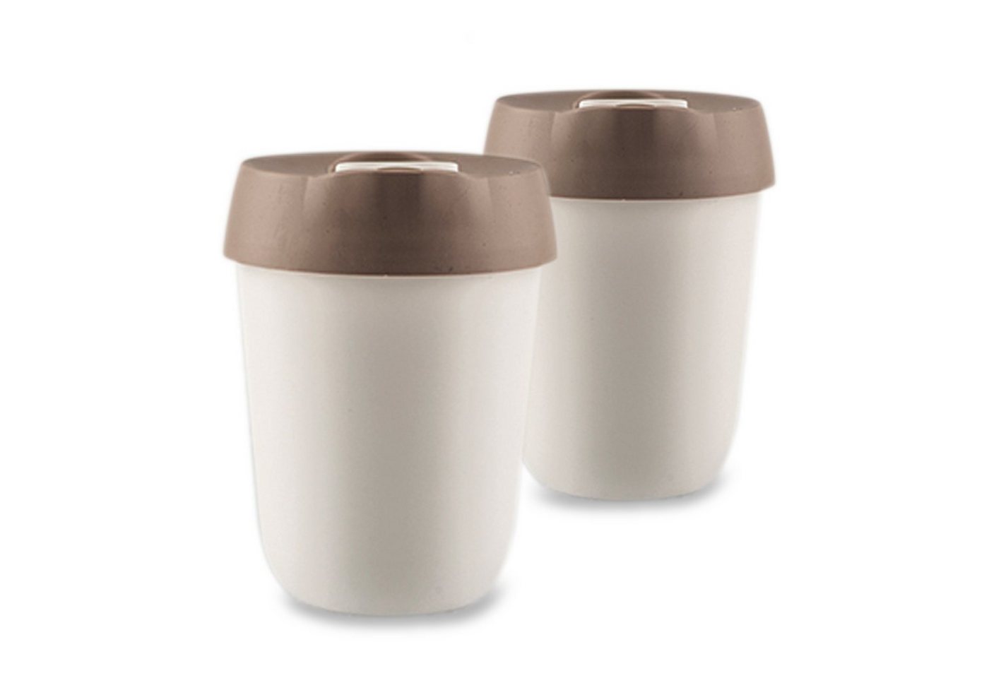 Adoma GmbH Coffee-to-go-Becher 2er-Set Design-ISO2go-Cup 0,25 L, Kunststoff von Adoma GmbH