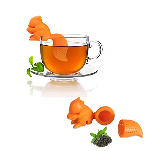 Adonello Teesieb 2x Eichhörnchen Silikon Teekugel Teefilter Teebeutel Tea Infuser Tee Ei Filter Teeei Filter Einzigartiges Teesieb Tee Liebhaber Tiermotiv Geschenkidee Tee Brüher Adonello Teesieb 2x Eichhörnchen Silikon Teekugel Teefilter Teebeutel Tea Infuser Tee Ei Filter Teeei Filter Einzigartiges Teesieb Tee Liebhaber Tiermotiv Geschenkidee Tee Brüher von Adonello