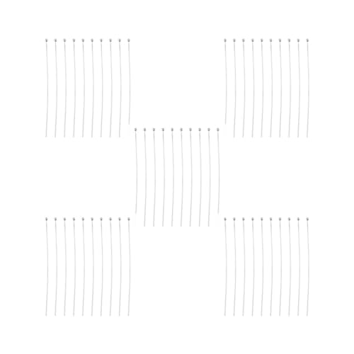 5 Set mit 10 Stück 925 Sterling Silber Kugelkopfnadeln für Schmuckherstellung 45 mm 5 Set mit 10 Stück 925 Sterling Silber Kugelkopfnadeln für Schmuckherstellung 45 mm von Adoorniequea