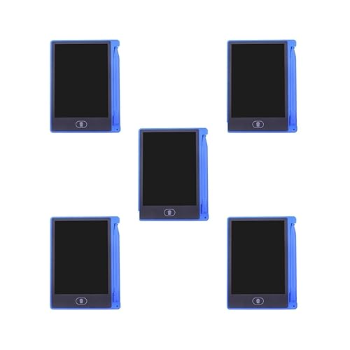 5 set 4,4 zoll LCD Schreibtafel Elektronische Zeichnung Pad Schreiben Tablet Kinder Zeichnen Familie Memo Pad Wiederholte Verwendung, blau von Adoorniequea