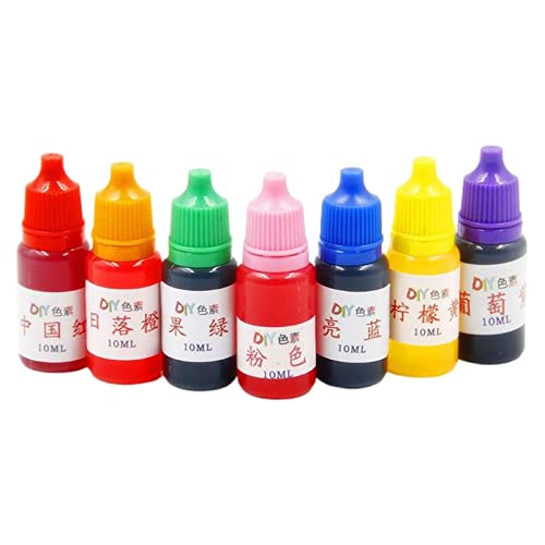 7 Stück Färbepigmente 10 ml DIY Flüssigkeit handgefertigt für Tumbler Herstellung Handwerk von Adoorniequea