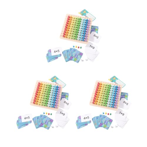 Montessori-Multiplikationszeit-Puzzles, pädagogisches Zählen für Übungen, 3 Stück von Adoorniequea