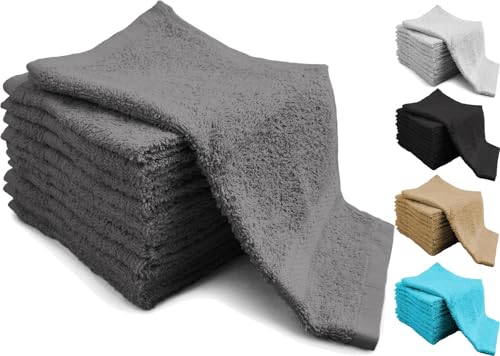 Adore Home Waschlappen aus Baumwolle, 30 cm x 30 cm, 20 Stück, in verschiedenen Farben von Adore Home