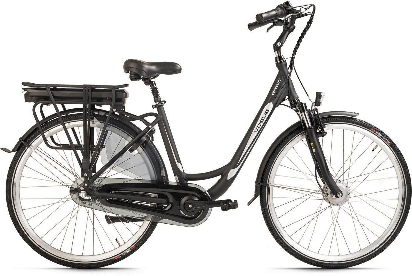 VOGUE BIKE E-Bike Basic, 3 Gang Shimano Nexus Schaltwerk, Nabenschaltung, Frontmotor, 468 Wh Akku von VOGUE BIKE