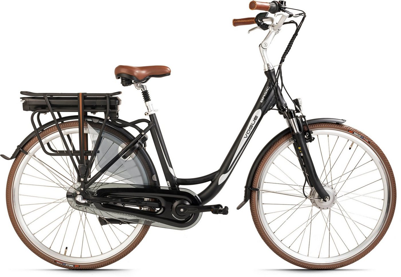 VOGUE BIKE E-Bike Basic, 3 Gang Shimano Nexus Schaltwerk, Nabenschaltung, Frontmotor, 468 Wh Akku von VOGUE BIKE