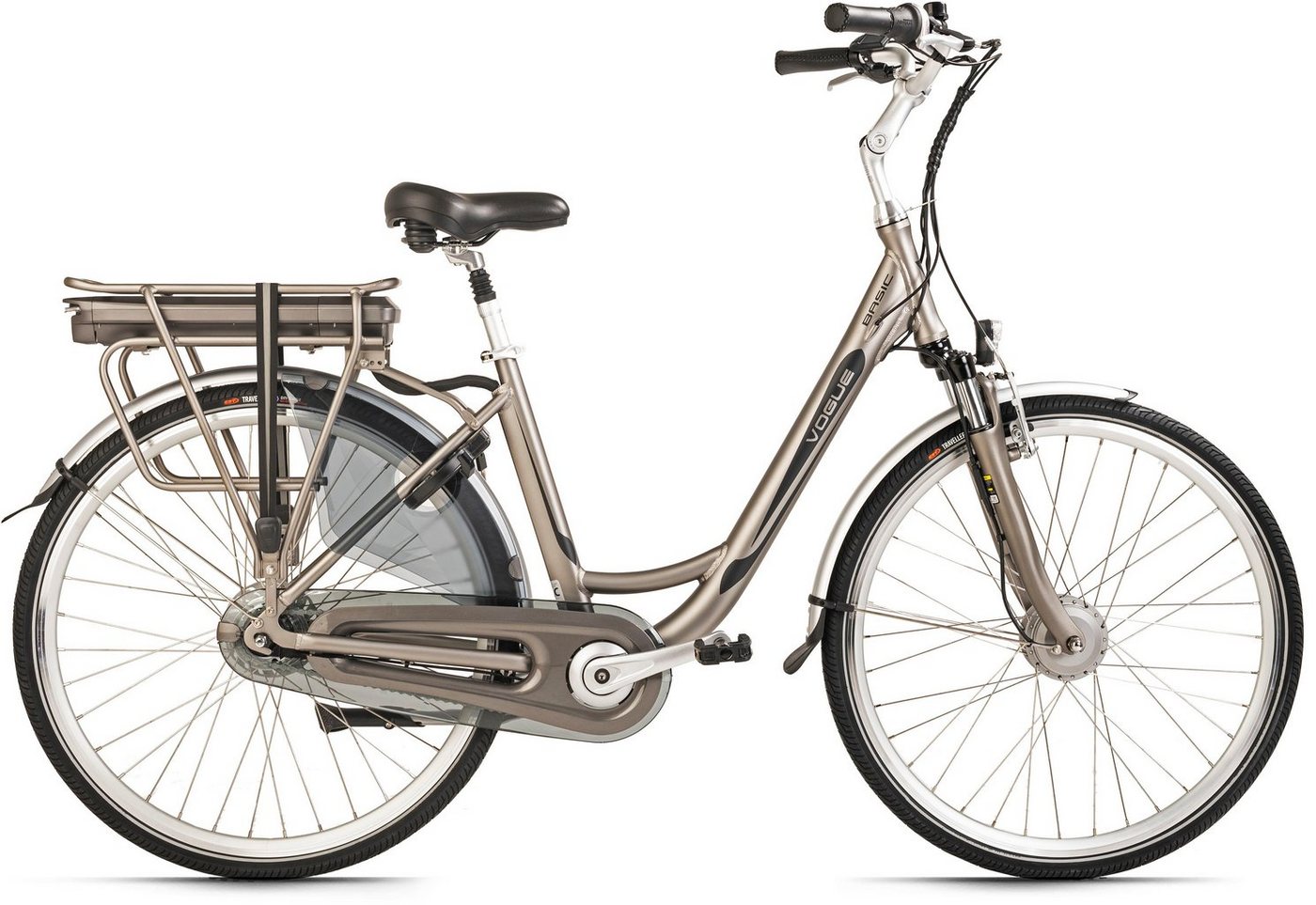 VOGUE BIKE E-Bike Basic, 7 Gang Shimano Nexus Schaltwerk, Nabenschaltung, Frontmotor, 468 Wh Akku von VOGUE BIKE