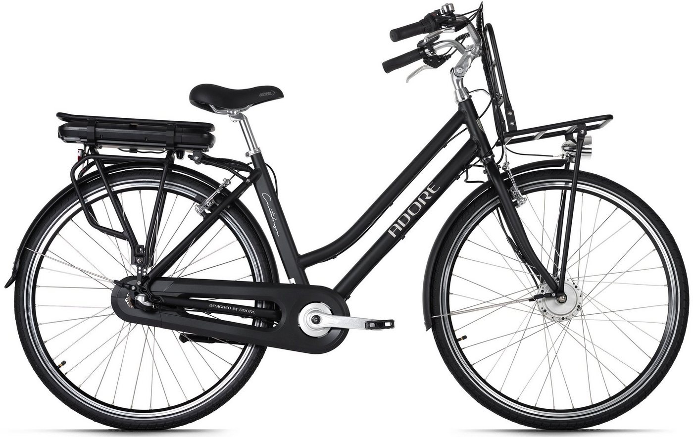 Adore E-Bike Cantaloupe, 3 Gang Shimano Nexus Schaltwerk, Nabenschaltung, Frontmotor, 374,4 Wh Akku von Adore