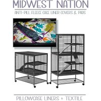 Midwest Critter Nation Frettchen Anti-Pill-Fleece Käfigeinlagen + Textil | Kleine Tier Käfig Untersetzer Midwest Critter Nation Frettchen Anti-Pill-Fleece Käfigeinlagen + Textil | Kleine Tier Käfig Untersetzer von AdorkablePets