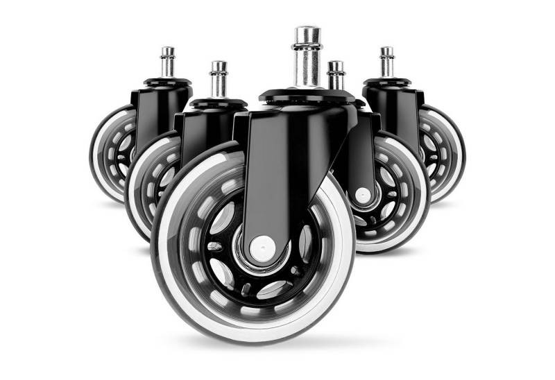 Adormii Lenkrolle Lenkrolle Möbelrolle Bürostuhl Rollen, Bürostuhl-Räder Ersatzrollen für Teppich von Adormii