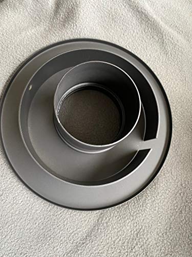AdoroSol Vertriebs GmbH Pelletrohr 150 er Wandfutter Reduzierung auf 100 mm schwarz NEU Platzersparnis von Krokodilzange