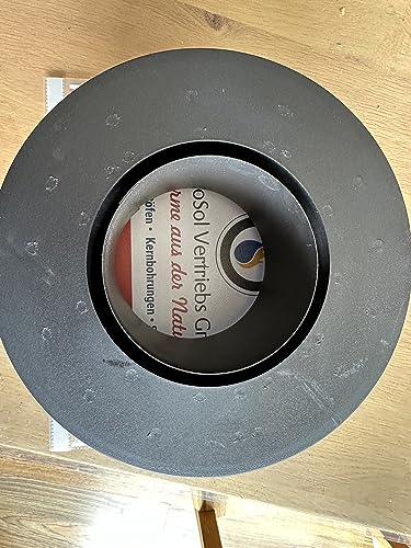 AdoroSol Vertriebs GmbH Profiquallität Wandfutter Reduzierung von 130 mm auf 80 mm für Pelletöfen schwarz von AdoroSol Vertriebs GmbH
