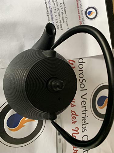 AdoroSol Vertriebs GmbH Verdampferkessel Vollguss Wasserkessel Raumluftbefeuchter Teekannendesign Wasserkessel mit Teesieb von Krokodilzange