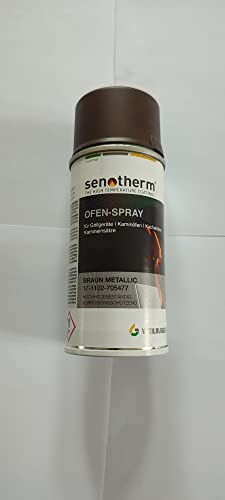 Ofenspray Ofenlack für Kamine Grills Kachelöfen 150ml braun metallic von AdoroSol Vertriebs GmbH