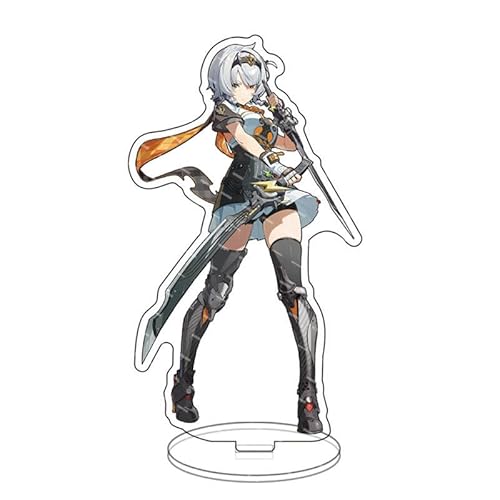 AdrEta Zenless Zone Zero Character Acrylic Stands Figure Zenless Zone Zero Anime Figure Table Decorations Game Poster Character Standing Plates Fans Collectors (SILVER SOLDIER-ANBY) von AdrEta