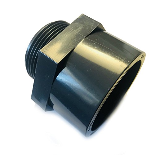 PVC-U Gewindemuffe mit Außengewinde Übergangsmuffe mit 50mm Klebemuffe auf 1 1/2" Außengewinde PVC Fitting PN 10 (10 bar) nach DIN 8063 von VMC