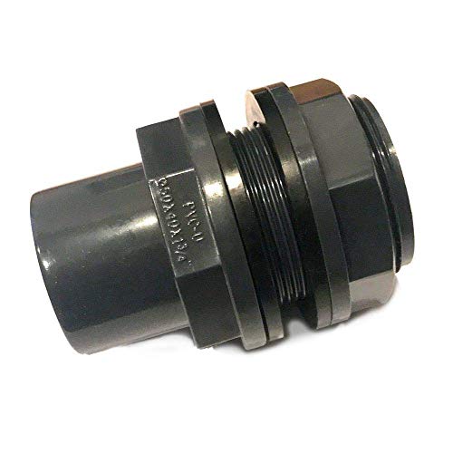 PVC-U Tankdurchführung 32mm 40x32x1 1/4“ mit 2x Klebemuffen 32mm Innendurchmesser & 40mm Außendurchmesser inkl. 2x Dichtung & Kontermutter von VMC