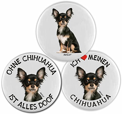 AdriLeo Kühlschrankmagnet - 3er Set - Chihuahua von AdriLeo