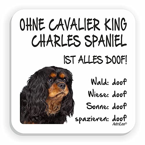 AdriLeo Kühlschrankmagnet Ohne Cavalier King Charles Spaniel ist Alles doof! von AdriLeo